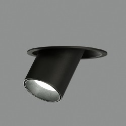 Spot Incastrat Gina E3874080N ACB GU10, Negru, Spania