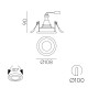 Spot Incastrat Musca E3947080B ACB GU10, Alb, Spania