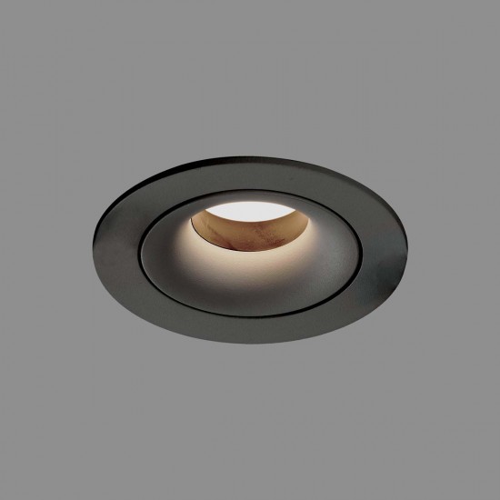 Spot Incastrat Musca E3947080N ACB GU10, Negru, Spania
