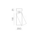 Spot Aplicat Pipe F3986000BDP ACB LED, Alb, Spania