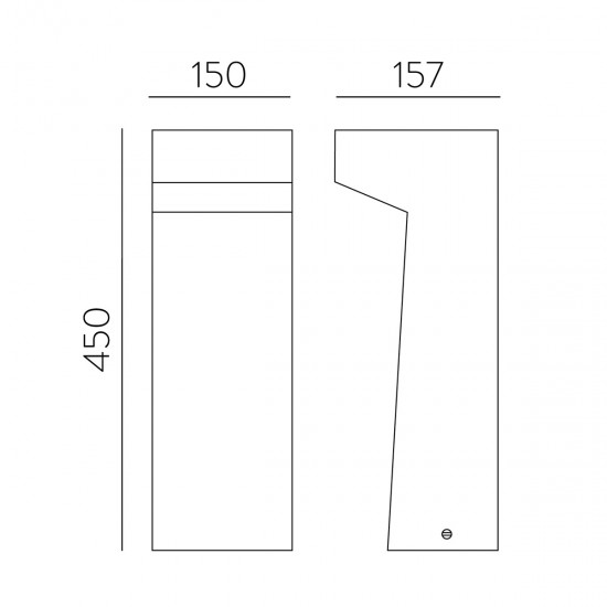 Stalp Izar H2078000GR ACB LED, Gri, Spania
