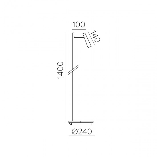 Lampadar Panau H36600NS ACB LED, Nichel, Spania