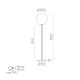 Lampadar Parma H3946180N ACB E27, Negru, Spania