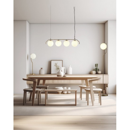 Lampadar Maui H81631O ACB E27, Opal, Spania