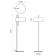 Lampadar Clip H8178081B ACB E27, Alb, Spania