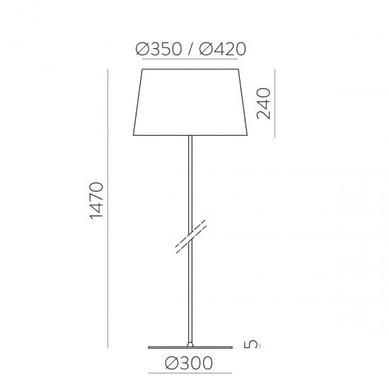Lampadar Stilo H8202080B ACB E27, Alb, Spania