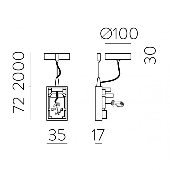 Kit Pendul Invisible K1001340B ACB Alb, Spania