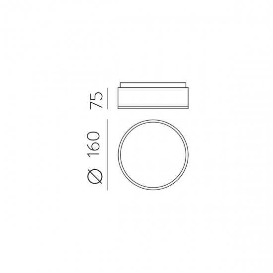 Plafoniera Dins P0395070BDP ACB LED, Alb, Spania