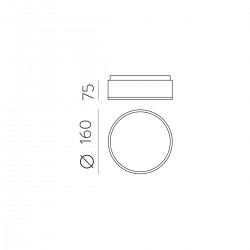 Plafoniera Dins P0395070BDT ACB LED, Alb, Spania