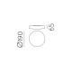 Plafoniera Baie Moon P09691OP ACB G9, Opal, Spania