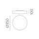 Plafoniera Baie Moon P0969270OP ACB LED, Opal, Spania