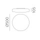 Plafoniera Baie Moon P0969370OPDT ACB LED, Opal, Spania