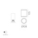 Plafoniera Exterior Nori P2044080B ACB E27, Alb, Spania