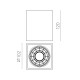 Plafoniera Exterior Perseo P2077000GR ACB LED, Gri, Spania