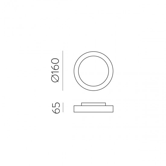 Plafoniera Exterior Kuma P2082000GR ACB LED, Antracit, Spania