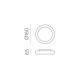 Plafoniera Exterior Kuma P2082000GR ACB LED, Antracit, Spania