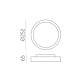 Plafoniera Exterior Kuma P2082100GR ACB LED, Antracit, Spania