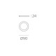 Plafoniera Kore P3435110N ACB LED, Negru, Spania