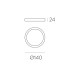 Plafoniera Kore P3435200N ACB LED, Negru, Spania