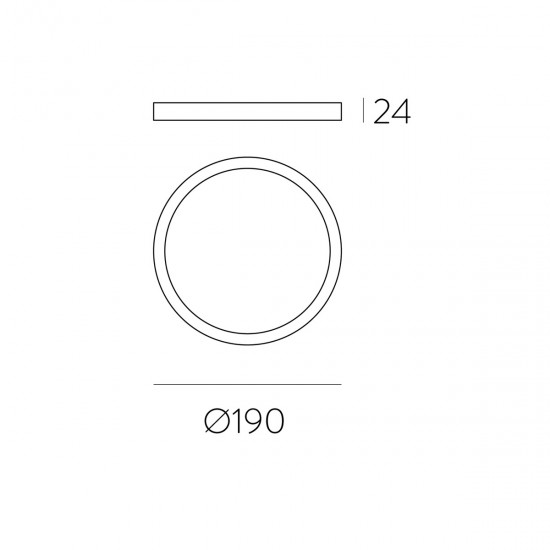 Plafoniera Kore P343530B ACB LED, Alb, Spania