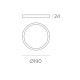 Plafoniera Kore P343531B ACB LED, Alb, Spania