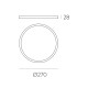 Plafoniera Kore P343541B ACB LED, Alb, Spania
