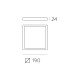 Plafoniera Roku P3436300N ACB LED, Negru, Spania