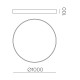 Plafoniera Isia P3453370OTCA ACB LED, Auriu, Spania