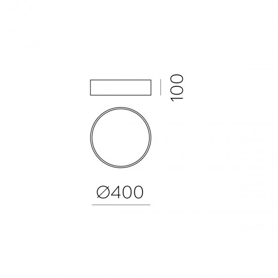 Plafoniera Isia PRO P345340PNDP ACB LED, Negru, Spania