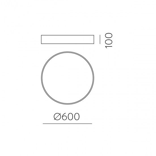 Plafoniera Isia PRO P345369PN ACB LED, Negru, Spania