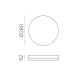 Plafoniera Madison P349713BMS ACB LED, Alb, Spania