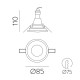 Spot Exterior Incastrat Nork P36771B ACB GU10, Alb, Spania