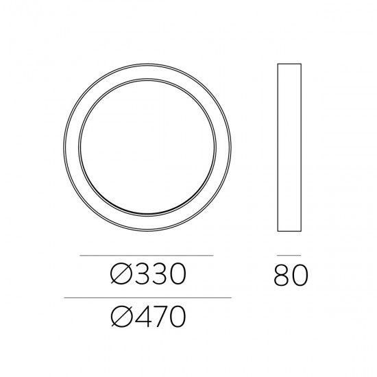 Plafoniera Aliso P3742071B ACB LED, Alb, Spania