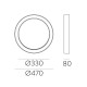 Plafoniera Aliso P3742071NCA ACB LED, Negru, Spania