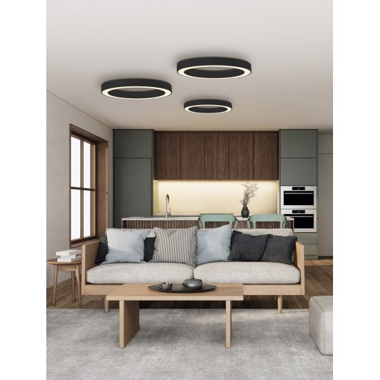 Plafoniera Aliso P3742171NCA ACB LED, Negru, Spania