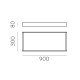 Plafoniera Munich P375990BDP ACB LED, Alb, Spania