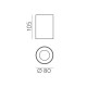 Spot Aplicat Soul P37920NOS ACB GU10, Negru, Spania