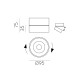 Spot Aplicat Mako P384310NDP ACB LED, Negru, Spania