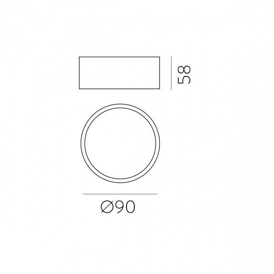Plafoniera Linus P3845170N ACB LED, Negru, Spania