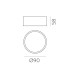 Plafoniera Linus P3845170N ACB LED, Negru, Spania