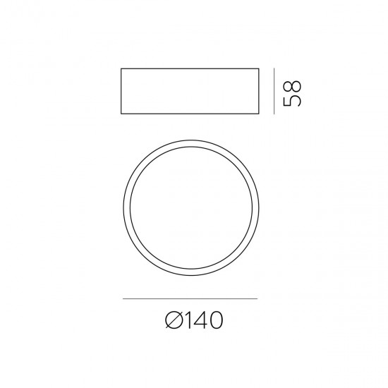 Plafoniera Linus P3845270N ACB LED, Negru, Spania