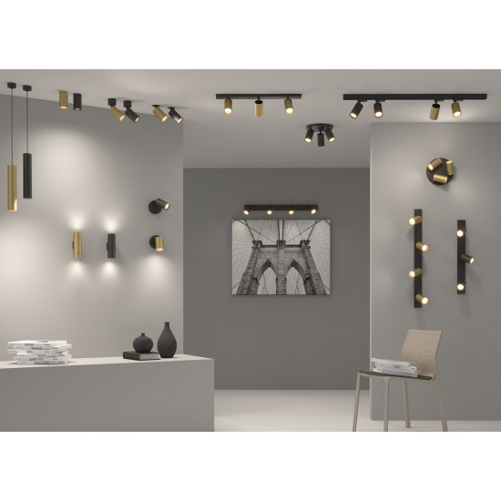 Spot Aplicat Modrian P3951080O ACB GU10, Auriu, Spania