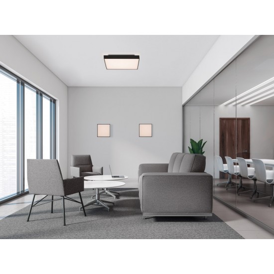 Plafoniera Oporto P3973070NDP ACB LED, Negru, Spania