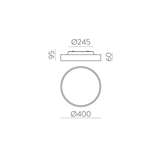 Plafoniera Roma P3974070B ACB LED, Alb, Spania