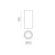Spot Aplicat Pipe P3986000N ACB LED, Negru, Spania