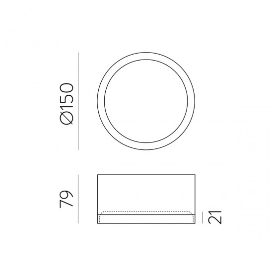 Plafoniera Baie Tech P3987100B ACB LED, Alb, Spania