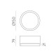 Plafoniera Baie Tech P3987100B ACB LED, Alb, Spania