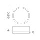 Plafoniera Baie Tech P3987200BDP ACB LED, Alb, Spania