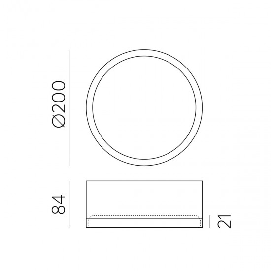 Plafoniera Baie Tech P3987200NDT ACB LED, Negru, Spania