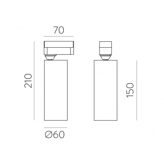 downlight sina 3 Faze Budelli R41161B ACB GU10, Alb, Spania